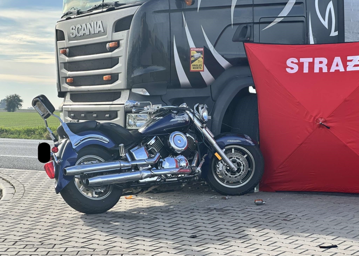 Motocyklista zginął na DK74
