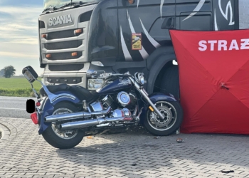 Motocyklista zginął na DK74