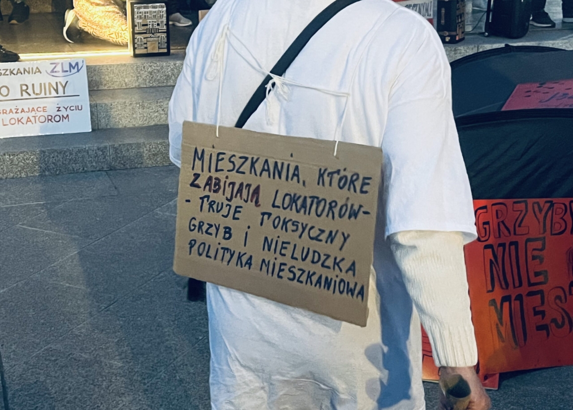 Międzynarodowy Dzień Lokatora. Protest mieszkańców na Placu Wolności