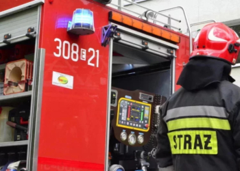 Pożar przy Ogrodowej w Łodzi. Utrudnienia w ruchu przy Manufakturze