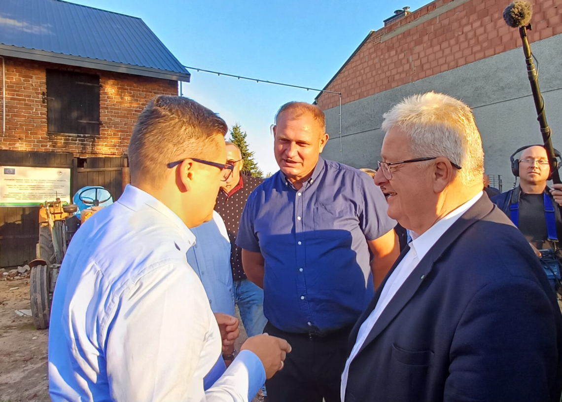 Szymon Kulka na spotkaniu z ministrem rolnictwa we wrześniu 2024.