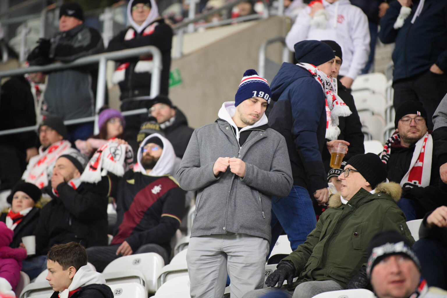 LKS Lodz vs Polonia Warszawa kibice Fot Sebastian Szwajkowski 3