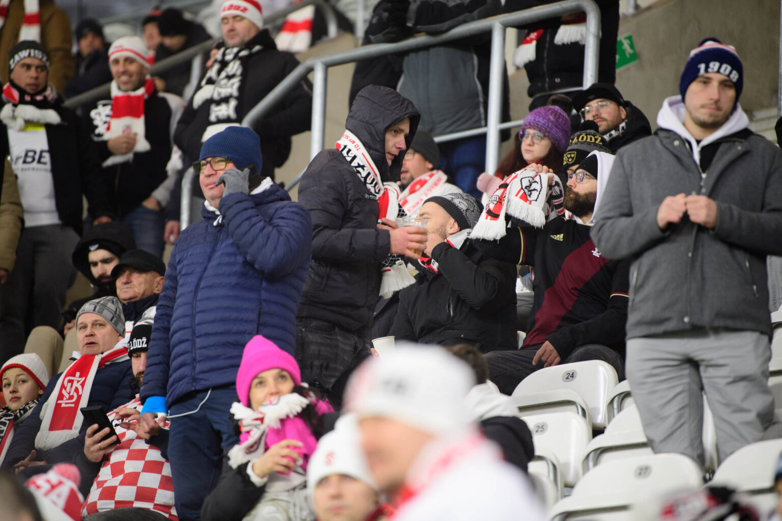 LKS Lodz vs Polonia Warszawa kibice Fot Sebastian Szwajkowski 4