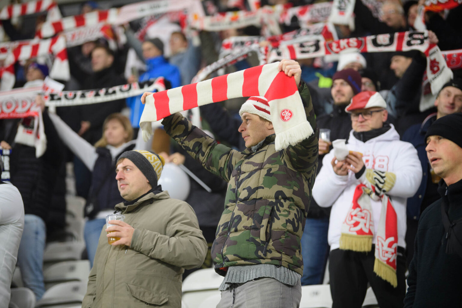 LKS Lodz vs Polonia Warszawa kibice Fot Sebastian Szwajkowski 55