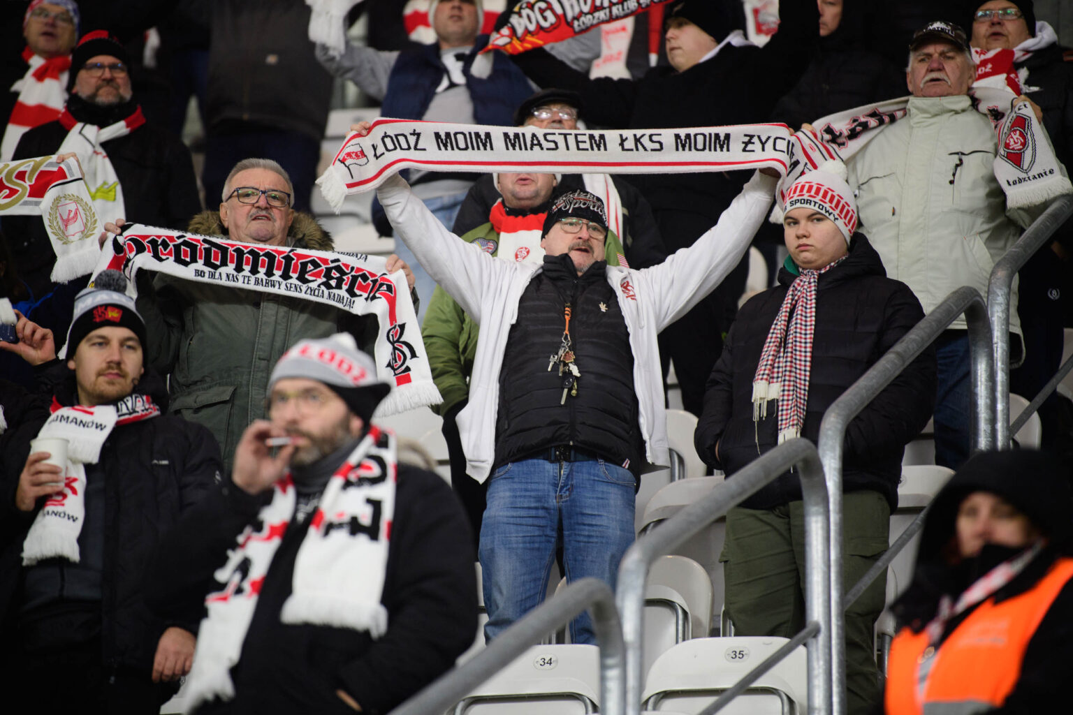 LKS Lodz vs Polonia Warszawa kibice Fot Sebastian Szwajkowski 77