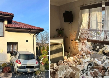 Wjechała w dom. Jedna z mieszkanek trafiła do szpitala [ZDJĘCIA]