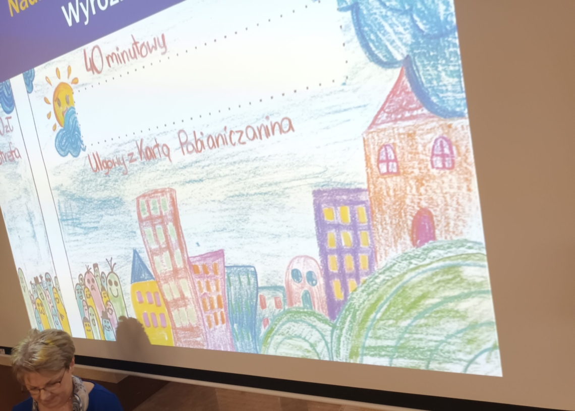 Bilety w Pabianicach z rysunkiem ucznia jednej ze szkół