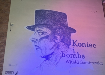 Odsłonięto mural z Gombrowiczem. To oficjalne rozpoczęcie Festiwalu Puls Literatury