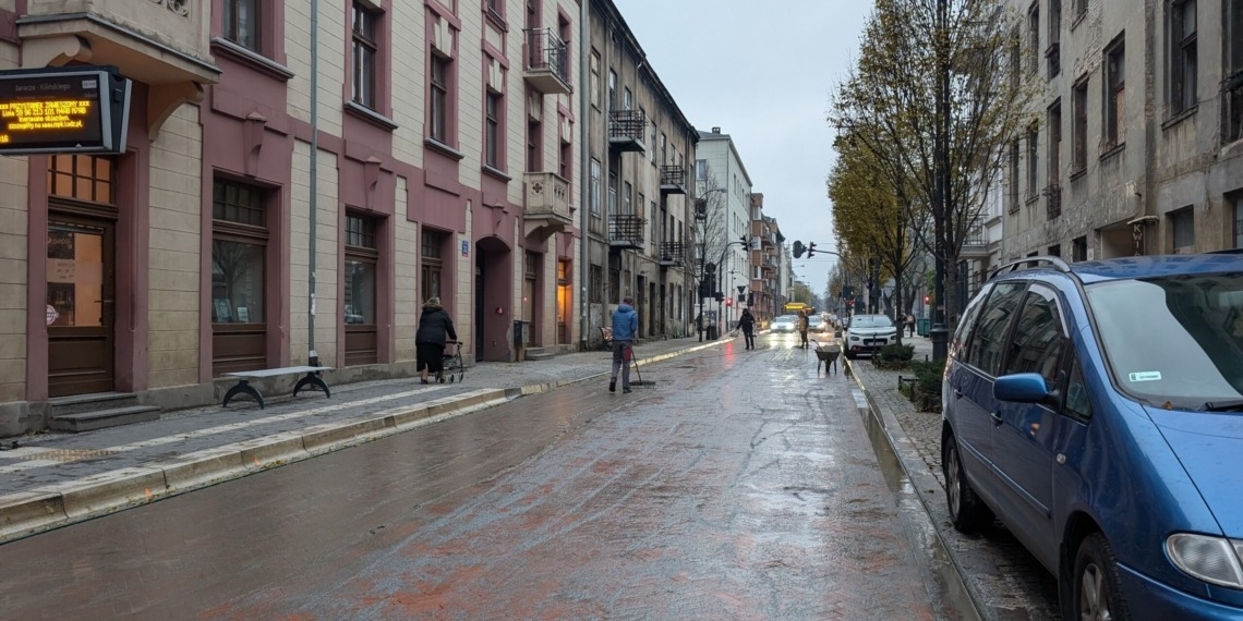 Ulica Jaracza już pod odbiorze. Ruch ma wrócić z niedzieli na poniedziałek 1 Ulica Jaracza