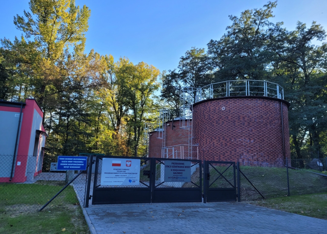 Przebudowa stacji uzdatniania wody w Galewicach