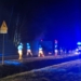 Groźny wypadek na DK70. Przewrócony tir z trzodą chlewną