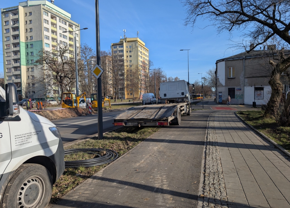 Wojska Polskiego bez tramwajów MPK Łódź. Kursuje komunikacja zastępcza