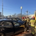 Utrudnienia na Kopcińskiego w Łodzi. Osobówka zderzyła się z autobusem MPK, jedna osoba poszkodowana 9 Utrudnienia na Kopcińskiego w Łodzi. Osobówka zderzyła się z autobusem MPK, jedna osoba poszkodowana