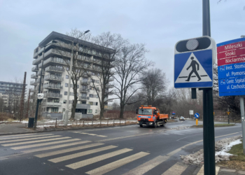 Na Narutowicza będzie bezpieczniej. Nowe udogodnienia na przejściu dla pieszych