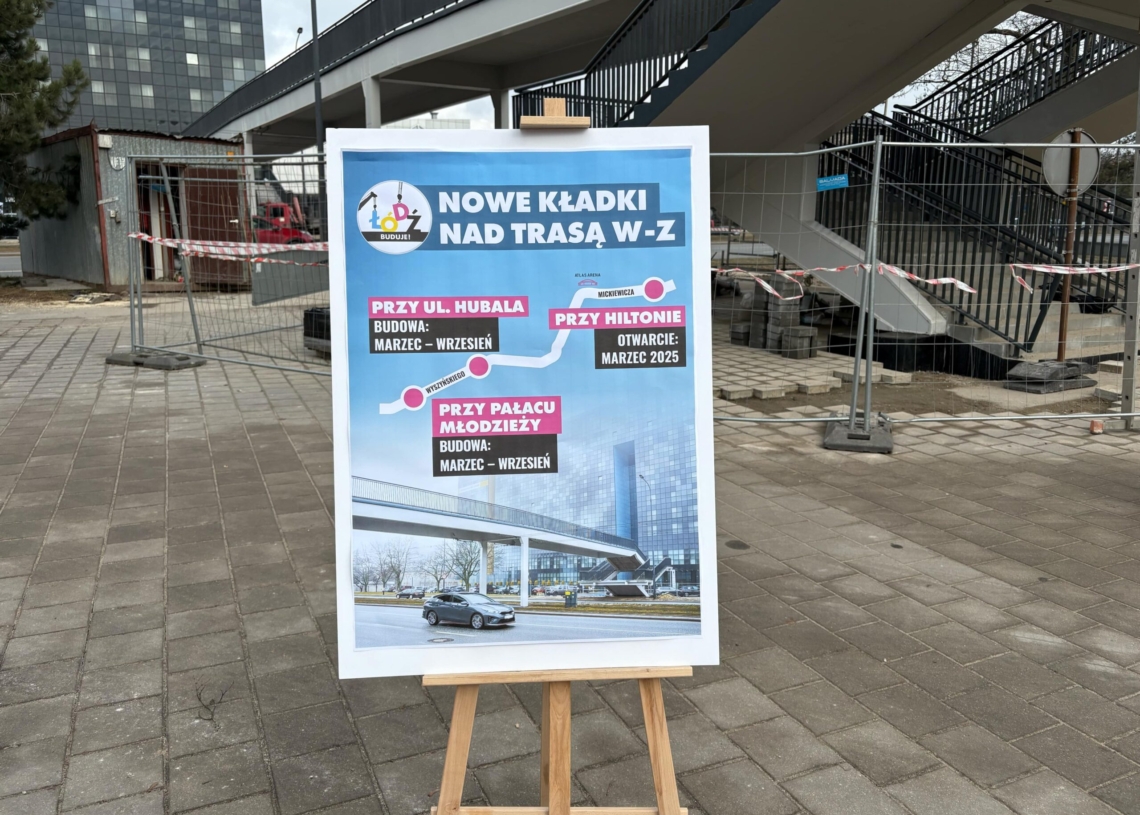 Trzy nowe kładki nad trasą W-Z. Kończy się remont przy ulicy Łąkowej