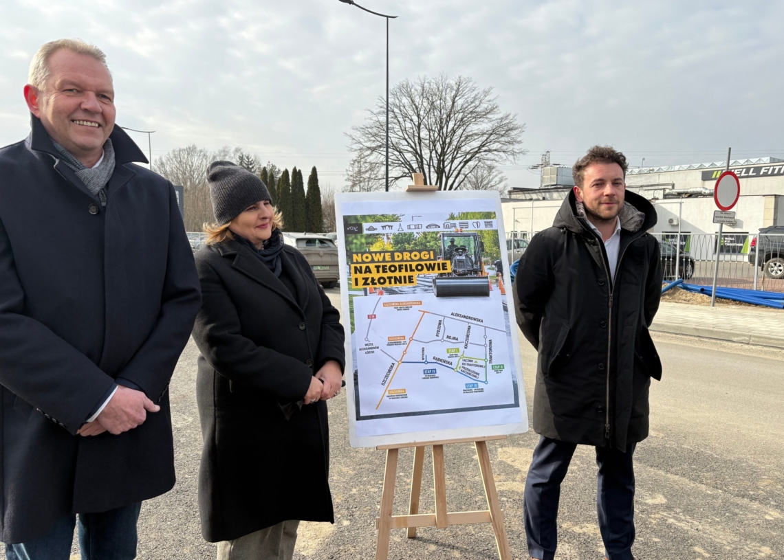 Nowe drogi na Teofilowie. Łącznik z S14 ma być gotowy do końca wakacji 1 Nowe drogi na Teofilowie. Łącznik z S14 ma być gotowy do końca wakacji
