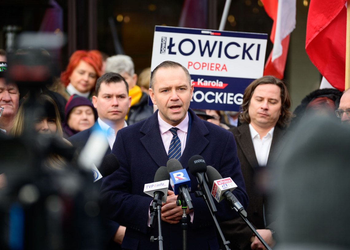 Kampania prezydencka. Karol Nawrocki odwiedził powiat łowicki