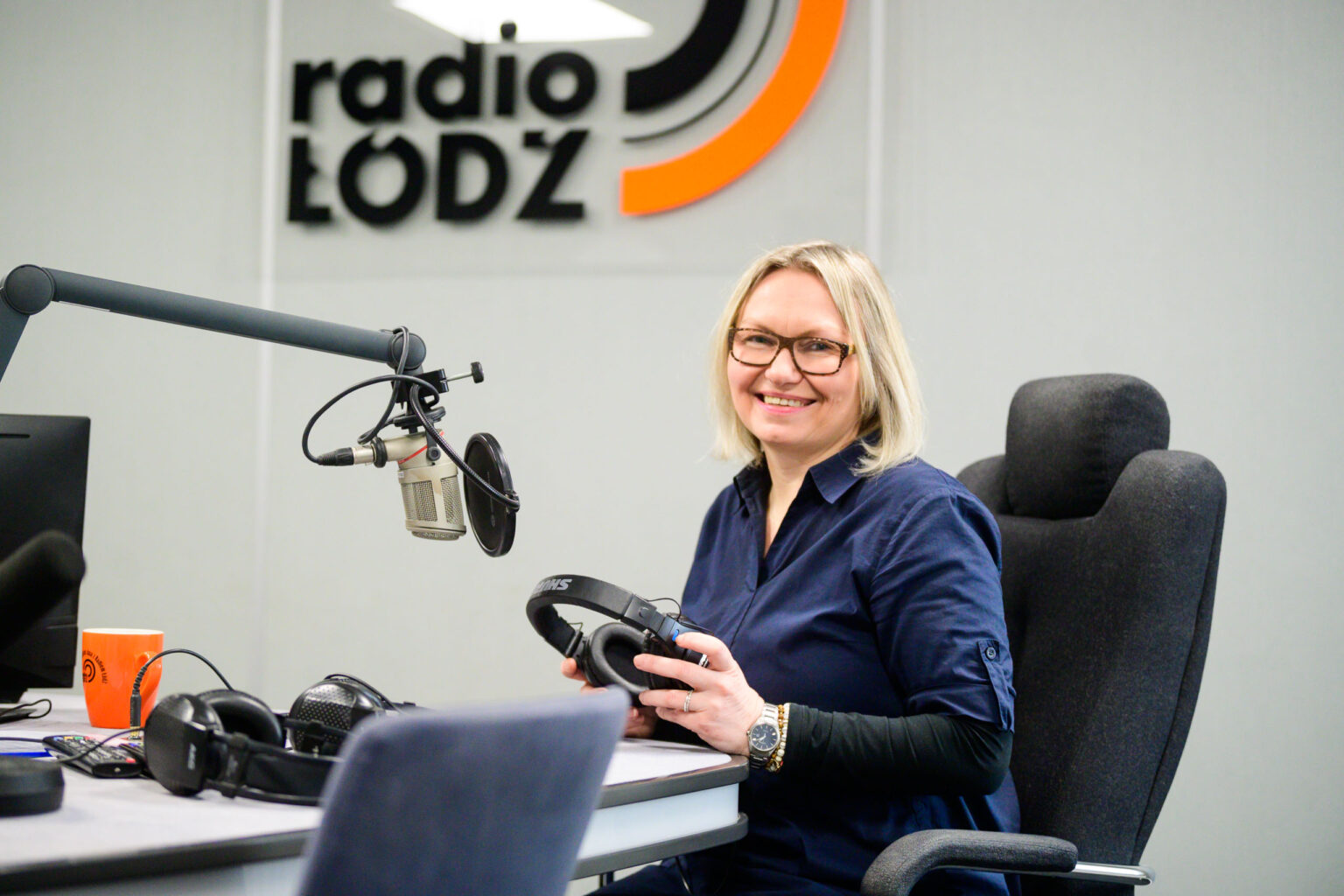 Pani Aneta w Radiu Lodz Fot Sebastian Szwajkowski 16