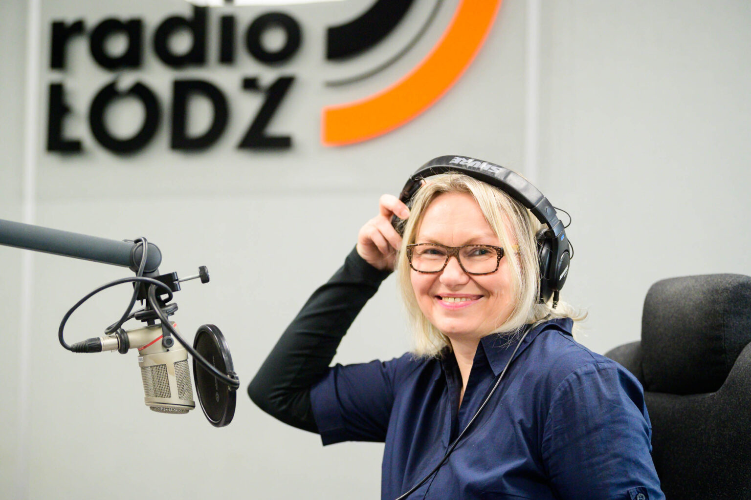 Pani Aneta w Radiu Lodz Fot Sebastian Szwajkowski 17