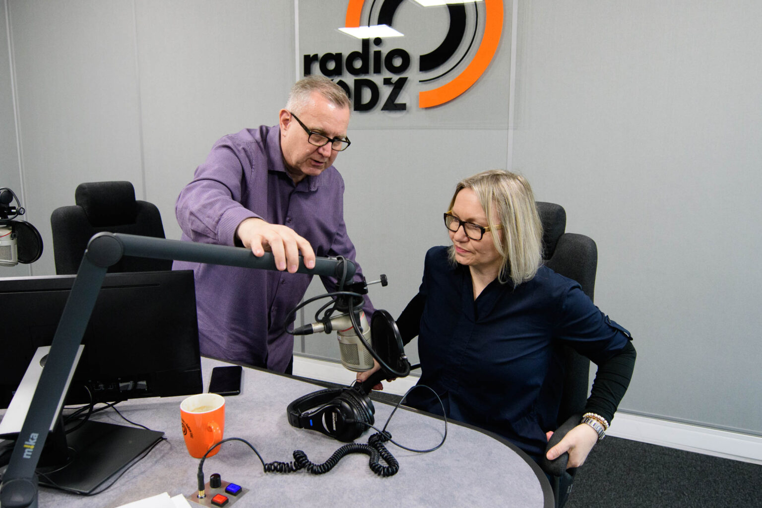 Pani Aneta w Radiu Lodz Fot Sebastian Szwajkowski 31