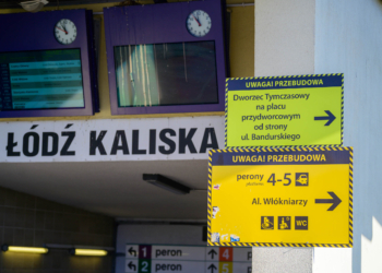 Chaos na remontowanym dworcu Łódź Kaliska