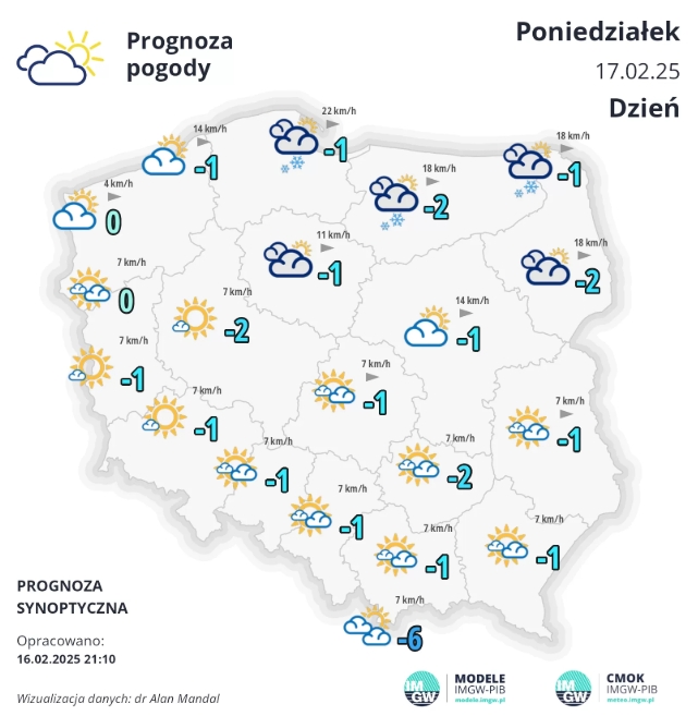 Zrzut ekranu 16 2 2025 21520 meteo.imgw .pl