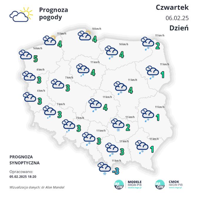 pogoda na czwartek