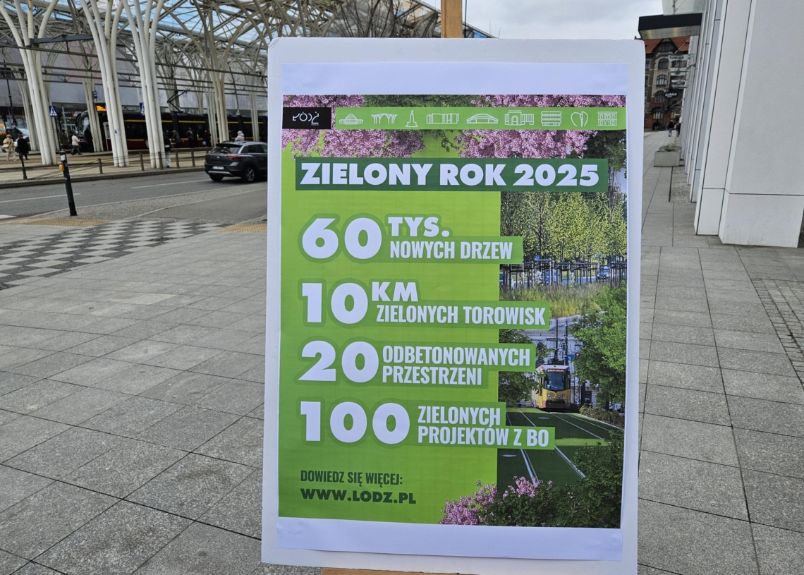 W Łodzi powstanie więcej terenów zielonych. 60 tysięcy nowych drzew