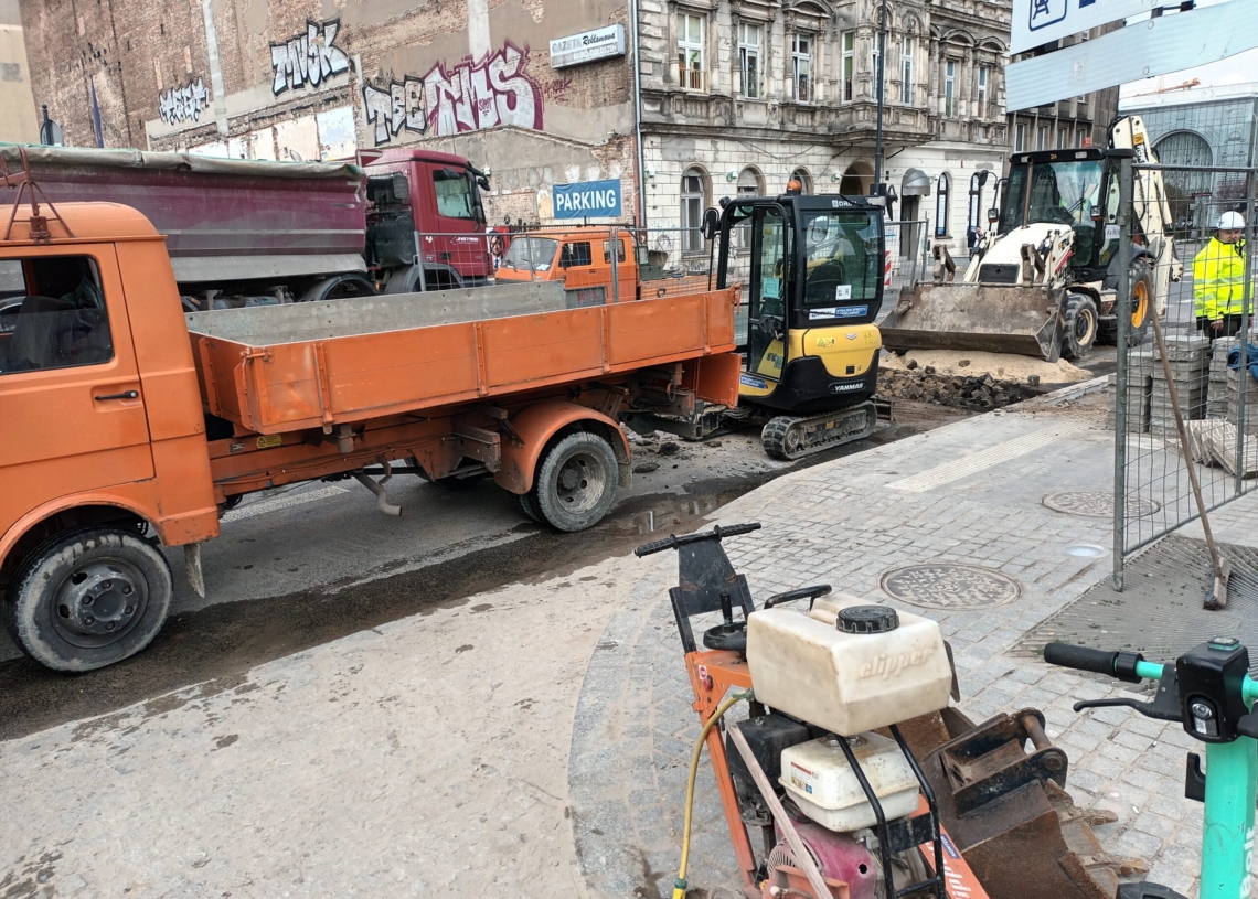 Kierowcy narzekają na utrudnienia w centrum Łodzi