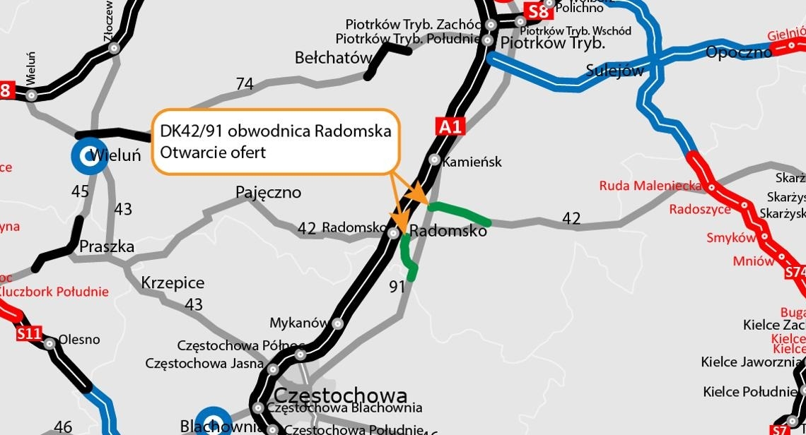 Obwodnica Radomska coraz bliżej realizacji. Do przetargu zgłosiło się 10 firm 1 Obwodnica Radomska