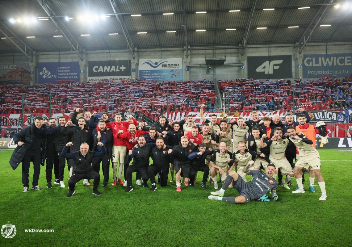 Piast Gliwice - Widzew Łódź. Marek Hanousek i Szymon Czyż po meczu