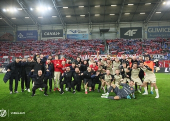 Piast Gliwice - Widzew Łódź. Marek Hanousek i Szymon Czyż po meczu