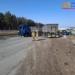 Kolizja na A1 w okolicach Kamieńska. Droga tymczasowo zablokowana 10 Kolizja na A1 w okolicach Kamieńska. Droga całkowicie zablokowana