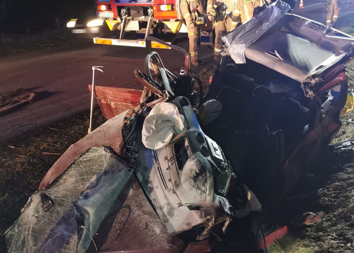 Tragiczny wypadek w powiecie skierniewickim. Nie żyje jedna osoba