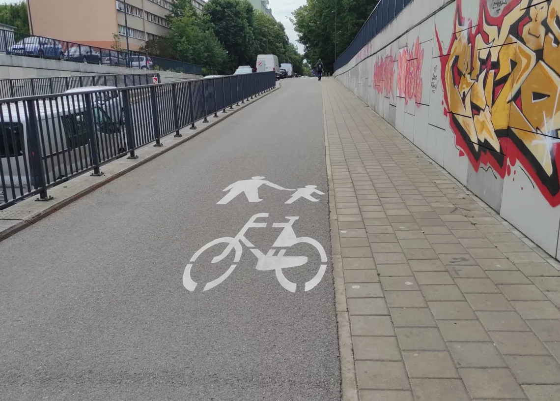 Drogi rowerowe w Łodzi. Mieszkańcy narzekają na infrastrukturę do centrum 1 droga rowerowa