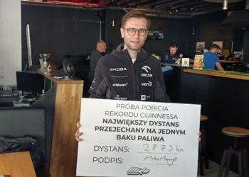 Miko Marczyk pobił rekord. Na jednym zbiorniku paliwa przejechał 2873 km