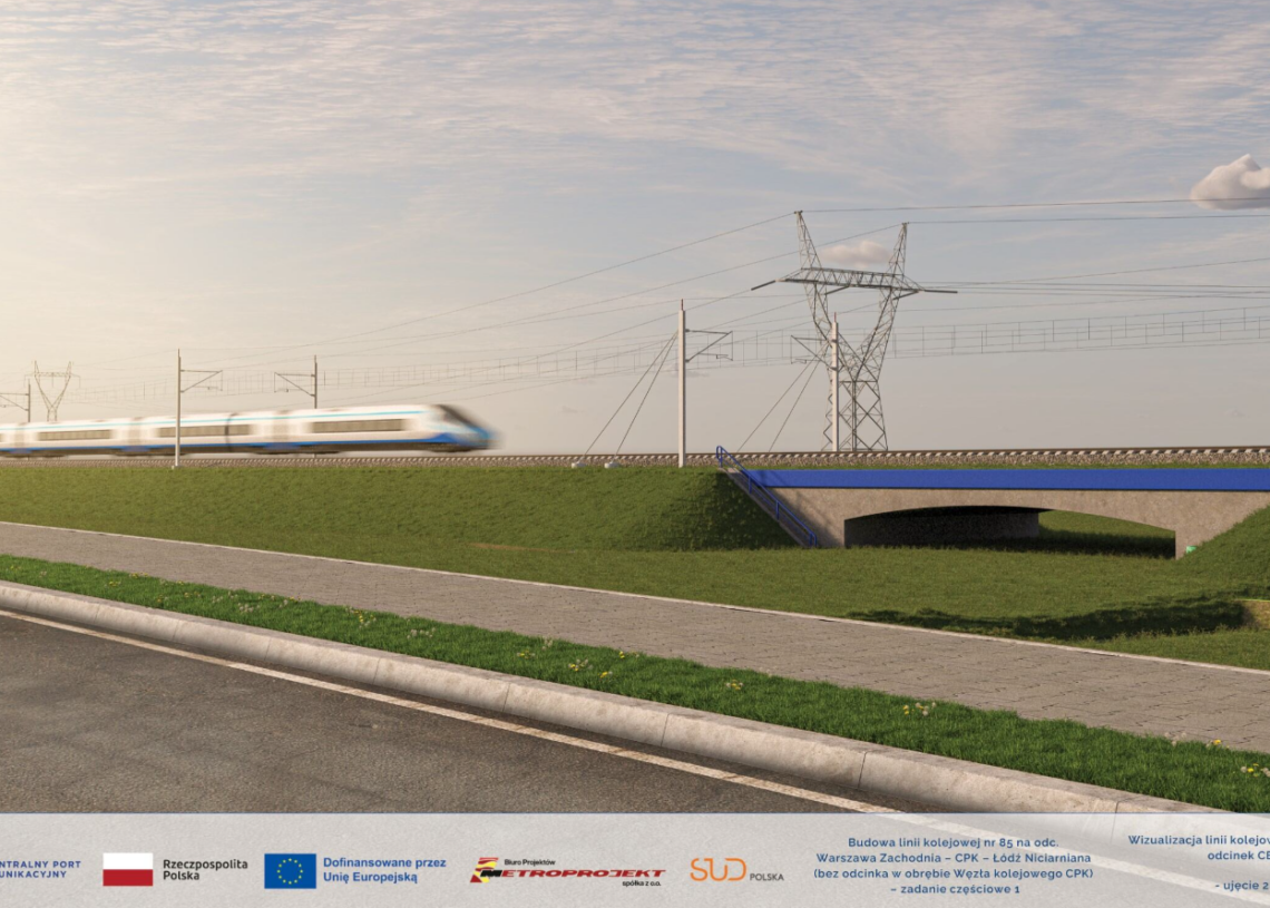 KDP między Łodzią a Warszawą. Wizualizacje infrastruktury [ZDJĘCIA]