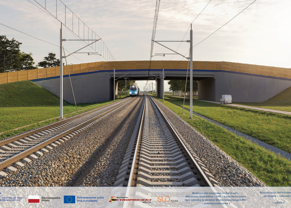 KDP między Łodzią a Warszawą. Wizualizacje infrastruktury [ZDJĘCIA]