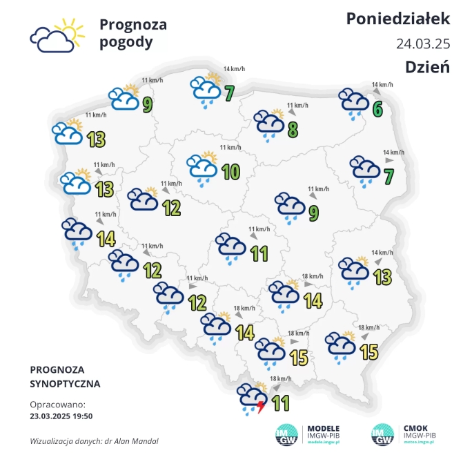 Zrzut ekranu 23 3 2025 201120 meteo.imgw .pl