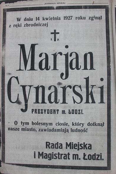 Historie nieodległe | Zbrodnia, która wstrząsnęła Łodzią. Zabójstwo Mariana Cynarskiego [PODCAST]