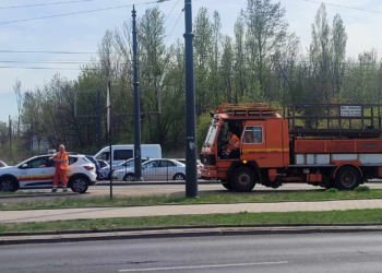Komunikacyjny paraliż przy dworcu Łódź Kaliska