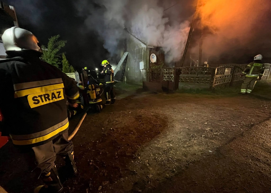 Tragiczny pożar w gminie Zelów. Nie żyje jedna osoba
