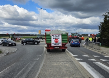 Protest w Rokicinach. Mieszkańcy nie chcą drogi S12