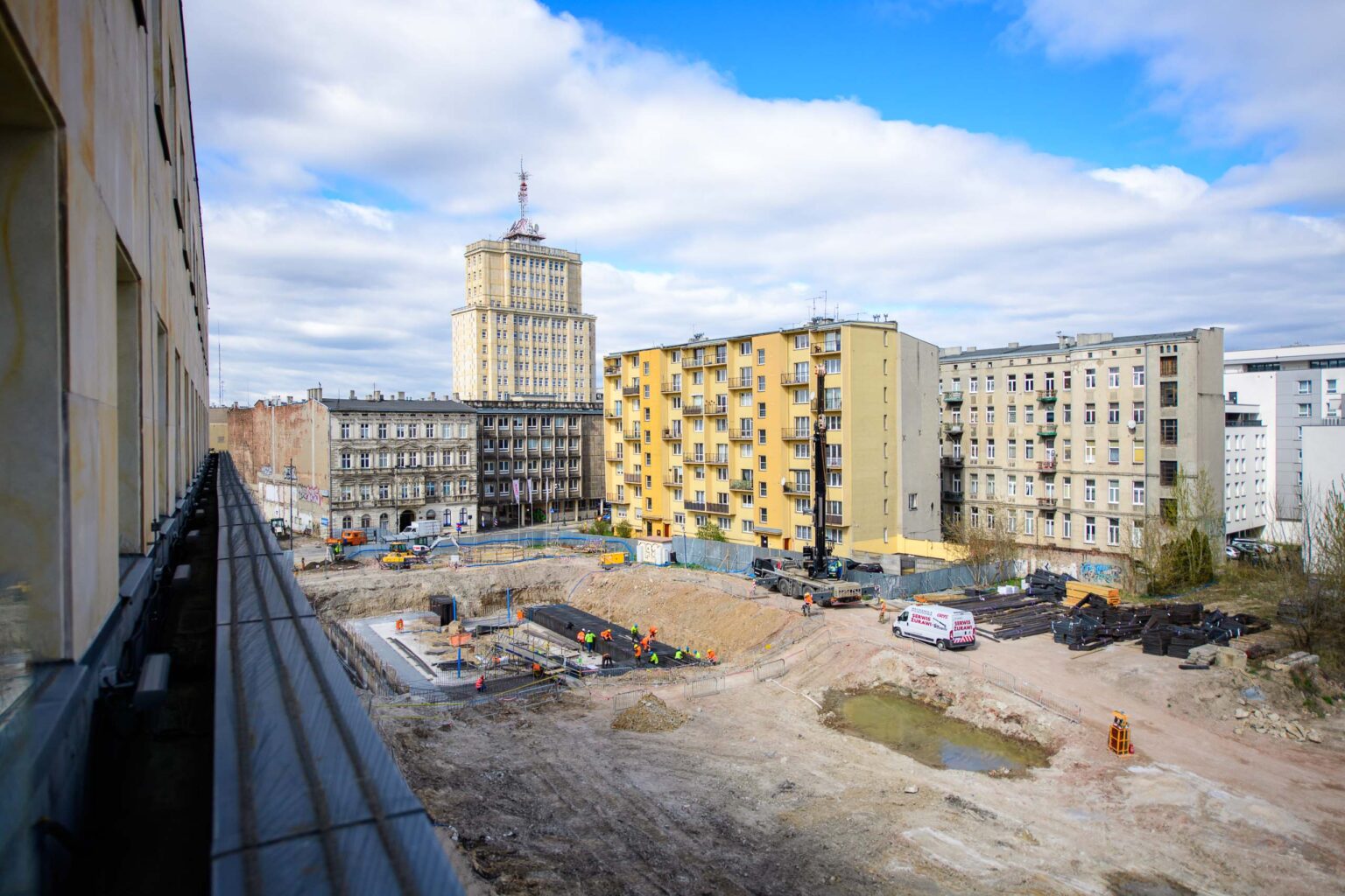 KDP teren budowy komora Lodz Fabryczna Fot Sebastian Szwajkowski 19