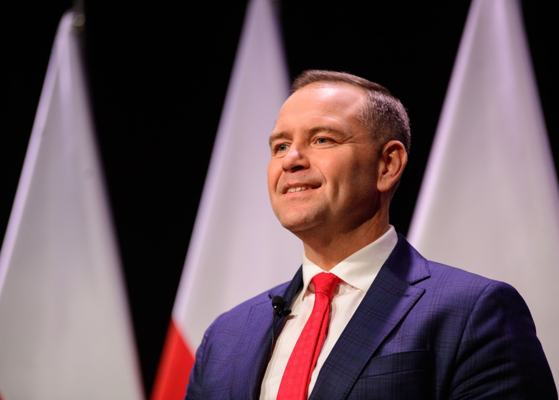 Wybory prezydenckie 2025. 27 kwietnia konwencja wyborcza Karola Nawrockiego w Łodzi 1 Konwencja wyborcza Karola Nawrockiego w Łodzi