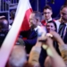 Konwencja Karola Nawrockiego w hali EXPO. Poparcia udzielił mu prezydent Andrzej Duda