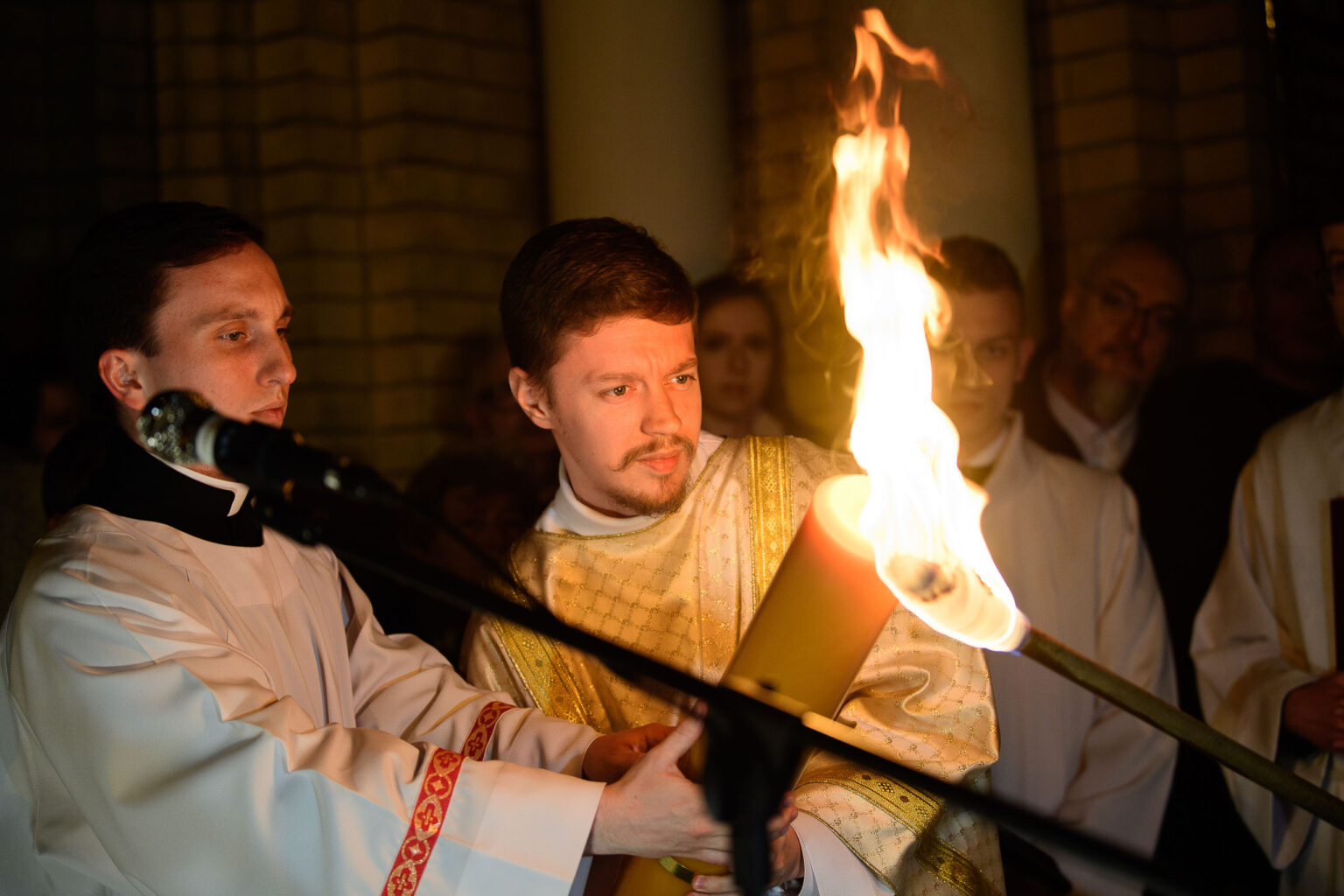 Liturgia w Wielka Sobote w lodzkiej Katedrze Fot Sebastan Szwajkowski 20