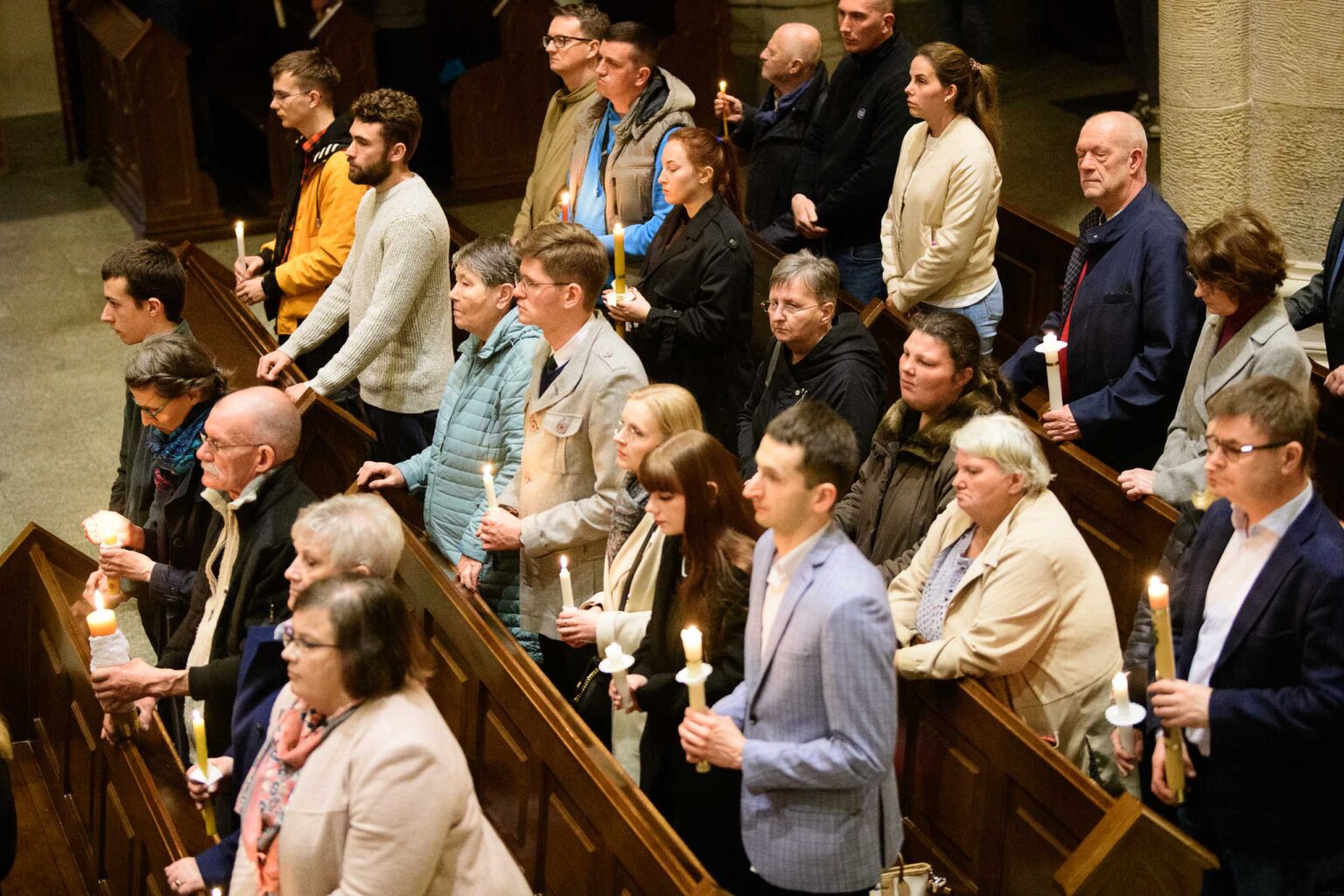 Liturgia w Wielka Sobote w lodzkiej Katedrze Fot Sebastan Szwajkowski 26