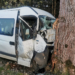 Wypadek w Kęblinach. Wjechał w drzewo samochodem dostawczym 8 Wypadek w Kęblinach
