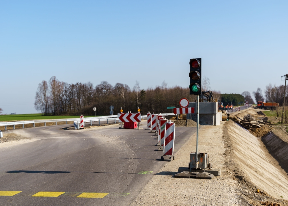 Rozbiórka mostu na DW704